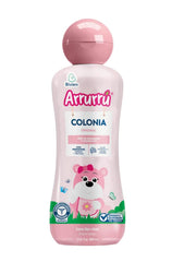 Arrurru Naturals Colonia Original Rosa, botella rosa, aroma suave para el cuidado diario del bebé.