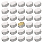 Art Secret: lata de aluminio con rosca de 15 ml, plata, pack de 32 para almacenamiento.