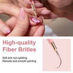 Artdone bolígrafo metálico delineado uñas de 20 mm para líneas fluidas.