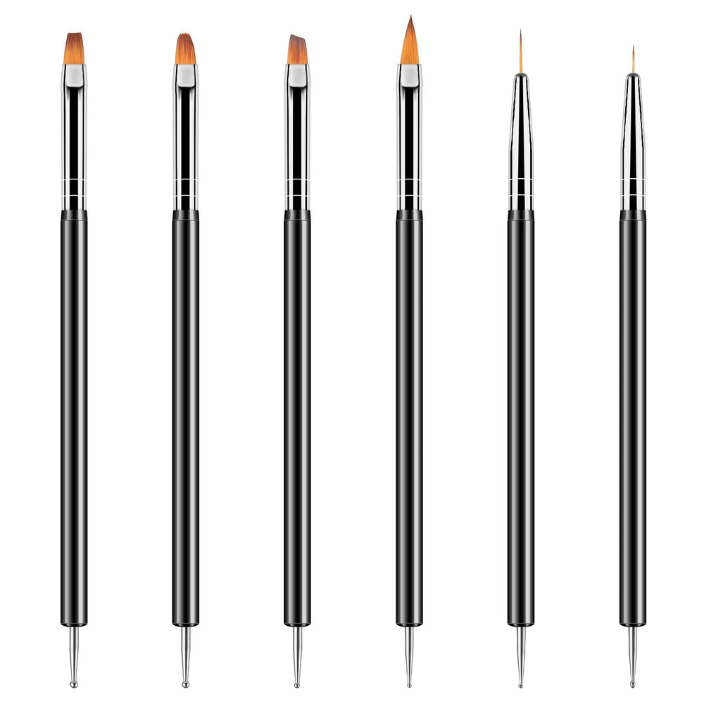 Artdone herramientas para uñas con puntas dobles, precisión para líneas y puntos.