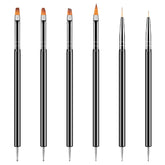 Artdone herramientas para uñas con puntas dobles, precisión para líneas y puntos.