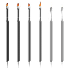 Artdone herramientas para uñas con puntas dobles, precisión para líneas y puntos.