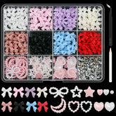 Artdone kit de uñas con 12 rejillas y 8 colores para decoraciones hechas por ti.