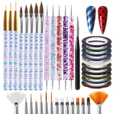 Artdone kit de líneas para uñas de 38 piezas para diseños precisos.