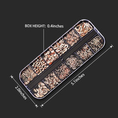 Artdone nail gems with varied shapes for stylish, sparkling accents