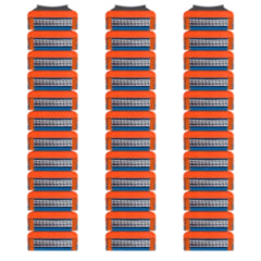Artgol hojas repuesto GL-Fusion 5 Style naranja para un afeitado suave y cercano.