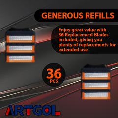 Artgol rasage-propre avec lames-rechange pour GL-Fusion 5.