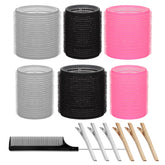ARTIRNANOG rodillos sin calor 64mm para cabello largo, crea rizos suaves sin calor