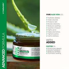 Artnaturals Aloe Vera Gel Set textura suave para piel calmada.