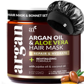 Artnaturals mascarilla capilar argán y jojoba para cabello suave y nutrido