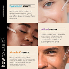 Artnaturals sérum hyaluronique, hydratation profonde et peau rebondie.