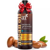 Artnaturals Shampoo crecimiento con argán en botella, promueve cabello más grueso y saludable.