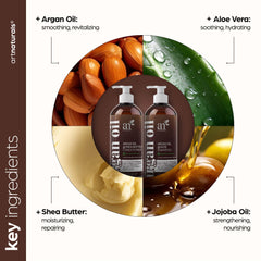Creamy shampoo lather shown on hand for gentle cleansing.