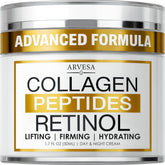 Arvesa crema retinol rostro suaviza arrugas y líneas finas.