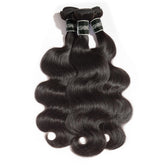 ASHINE mechas de cabello humano con onda corporal para acabado suave