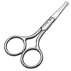 Tijeras AsonTao con punta redonda para nariz, corte seguro de vello nasal sin irritación.