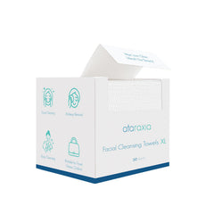 Ataraxia: toallas faciales desechables XL empaque práctico para limpieza rápida.