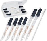 ATDCOEK pipetas de vidrio 1 mililitro con puntas curvas y rectas para transferencia precisa