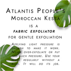 ATLANTIS PEOPLE: mitón exfoliante corporal para mejorar textura y absorción
