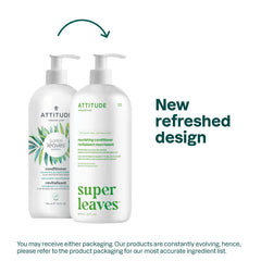 ATTITUDE acondicionador nutritivo para cabello, textura cremosa en la mano, facilita peinado