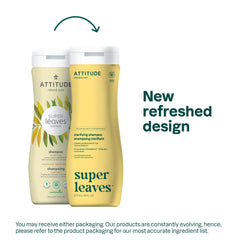 ATTITUDE Champú purificador, ingredientes naturales visibles, cabello revitalizado desde la raíz