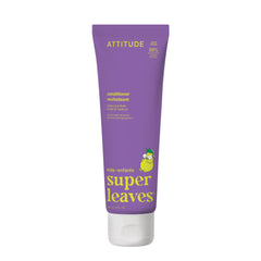 Acondicionador ATTITUDE Little Leaves, botella visible, suaviza cabello infantil para uso diario.