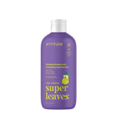 ATTITUDE Little Leaves 2en1, botella derramando, limpieza suave para piel sensible.