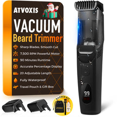 ATVOXIS recortadora-barba aspiradora en mano para un afeitado limpio