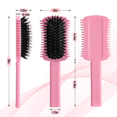 Dientes estratégicos de Auhrjomra permiten dividir el cabello para mayor uniformidad.