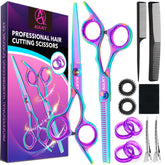 Tijeras AULIKY de corte de pelo 6,7 pulgadas para resultados limpios