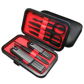 Set de manicura AULLUA de ocho piezas en estuche de lujo para viajar