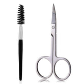 Tijeras curvas AUMELO para cejas en acero inoxidable, precisión duradera
