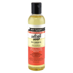 Aunt Jackie's aceite multiuso para cabello y piel, suavizante y humectante.