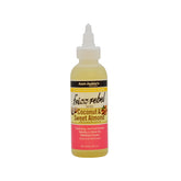 Aunt Jackie's Frizz Rebel: bote de aceite de coco y almendras para suavizar el cabello seco y rizado.