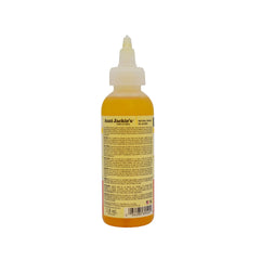 Aunt Jackie's: ingredientes visibles de linaza y monoi para fortalecimiento potencial.