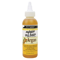 Aunt Jackie's Repair My Hair Argan: bote de aceite que revitaliza cabello seco y añade brillo