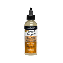 Serum Aunt Jackie's para zona sin picor entre trenzas, calma el cuero cabelludo.