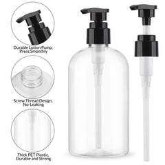 Par de dispensadores Aurnoet en uso para champú o gel.
