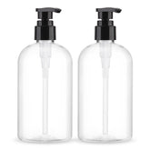 Botellas dispensador Aurnoet 300 ml, claras y listas para rellenar.