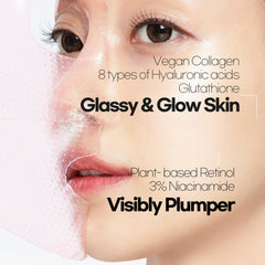 aurtier mascarilla hidrogel resplandor e hidratación profunda para piel suave.