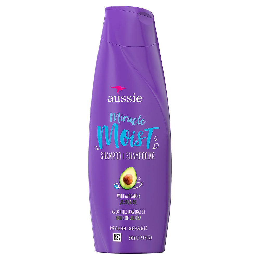 Aussie Miracle Moist champú para cabello seco, hidratación profunda para uso diario