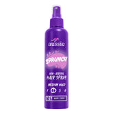 Aussie Sprunch hairspray bottle for easy daily styling and hold.