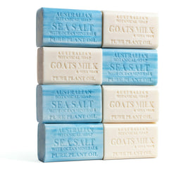 Australian Botanical Soap: conjunto de 8 barras, cuidado diario para piel y barba.