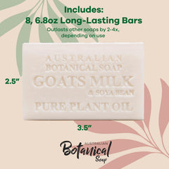 Australian Botanical Soap barra-jabon-leche-de-cabra crema rica en manteca de karité