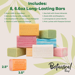 Australian Botanical Soap – Lait de chèvre et framboise, douceur veloutée.