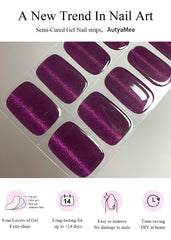 AutyaMee uñas gel curadas al sesenta por ciento, facilita aplicación rápida