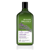 Avalon Organics Acondicionador Nutritivo Lavanda, botella, hidrata profundamente el cabello.