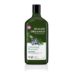 Avalon Organics Champu Voluminizante Romero, botella con etiqueta y aroma herbáceo