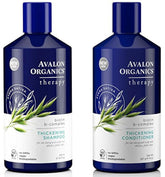 Avalon Organics Shampoing B-Complex Thérapie, densité visuelle et volume accrus.
