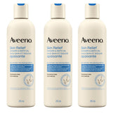 Aveeno aceite de ducha, enfoque en envase, hidratación suave para la piel.